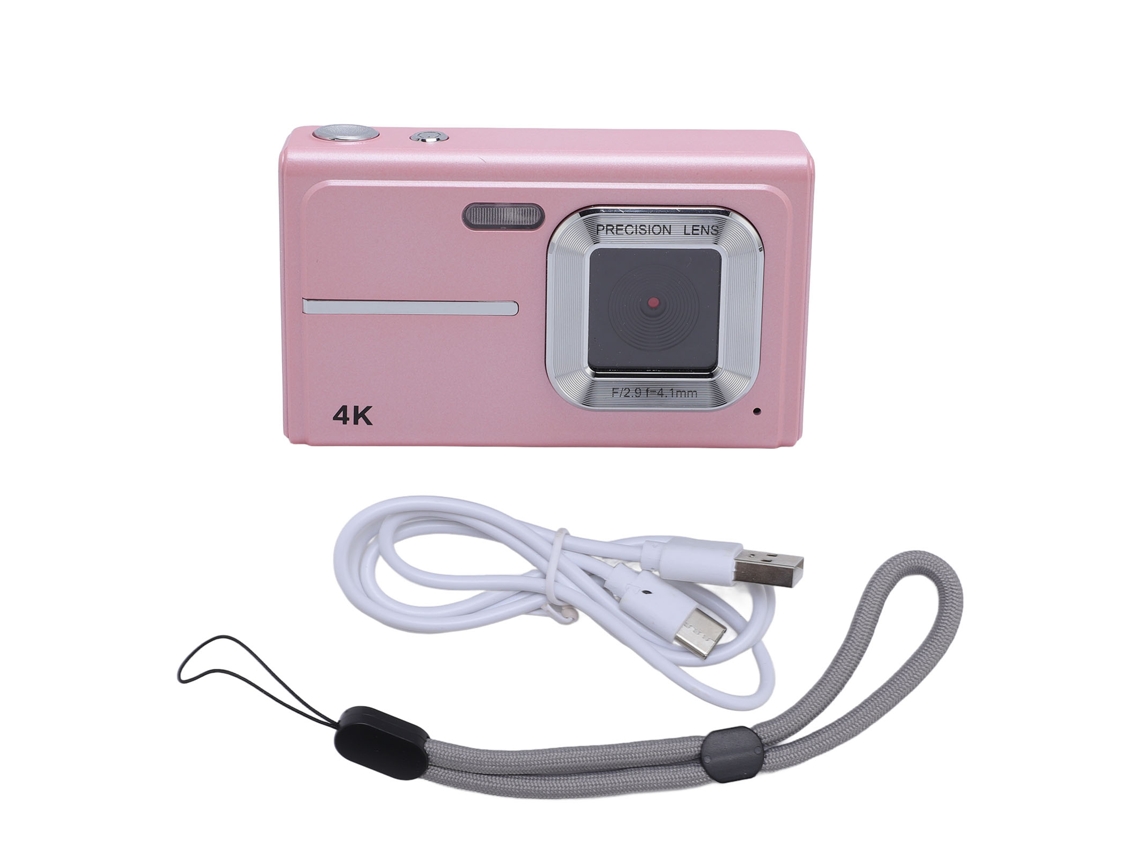 Cámara digital de 48 MP con zoom de 16x, enfoque automático y grabación en 1080p: cámara portátil para viajes.