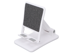 Soporte Para Teléfono (altura Y Ángulo Ajustables, Plegable) Compatible Con Todos Los Smartphones Blanco