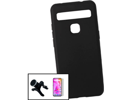Carcasa, Protector y Soporte Auto Reforzado Tcl 10L PHONECARE Silicone Negro