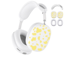 Funda De Silicona Para Airpods Max, Estampado De Vaca, Tpu Suave Resistente A Los Arañazos (amarillo) Czhhmart