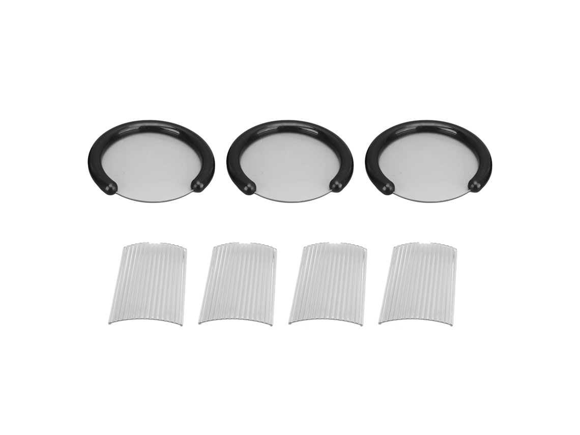 Organizador de maquillaje de plástico negro de 3 niveles