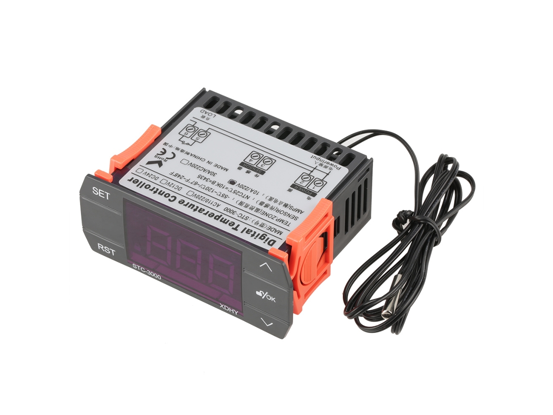 Termostato Digital Con Control De Temperatura, Alimentación Ca 220v 10a, Modos De Calefacción Y Refrigeración.