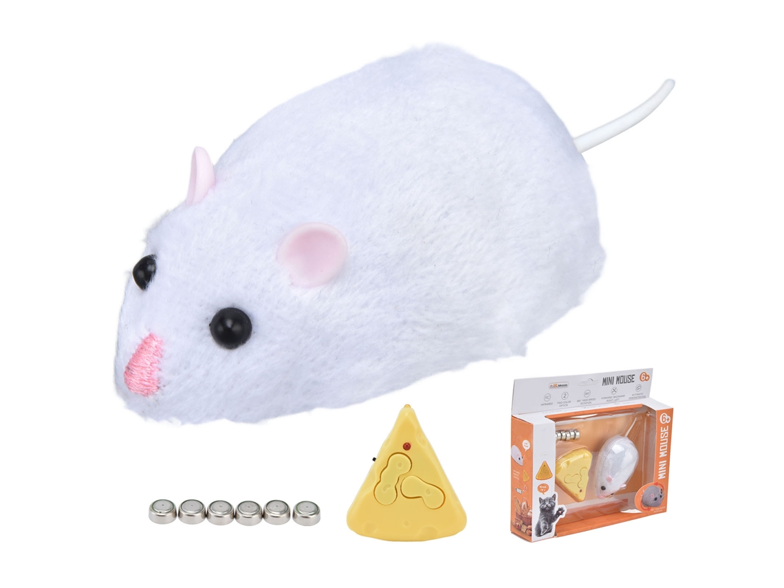 -juguete Ratón Control Remoto Divertido Infrarrojo Abs Eco Amigable Juguete Engaño Para Mascotas Gato Blanco