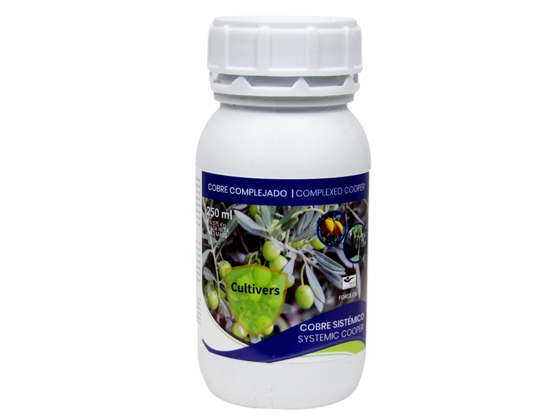 CULTIVERS Fertilizante Cobre Sistémico Ecológico 250 ml Abono para la Mejora del Sistema de Defensa de la Planta
