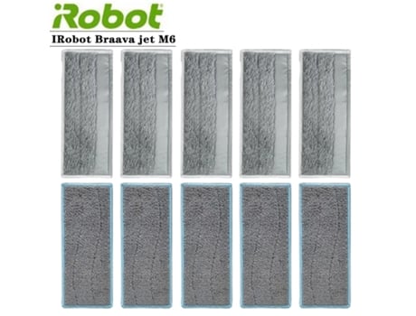Accesorios para máquina de fregado Irobot Braava Jet M6, almohadillas de fregado lavables, paño de limpieza, trapo húmedo y seco, piezas de limpiad...