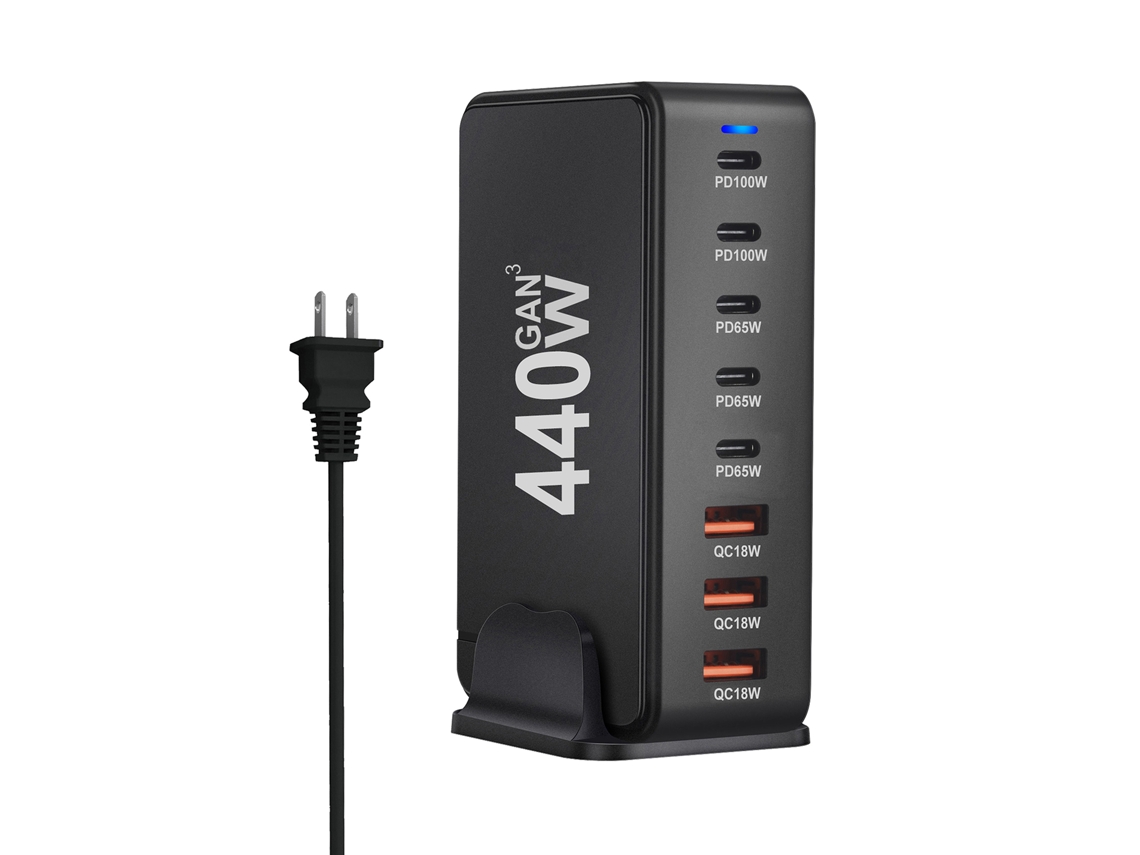 Estación De Carga (8 Puertos Usb-c 440w De Alta Potencia)