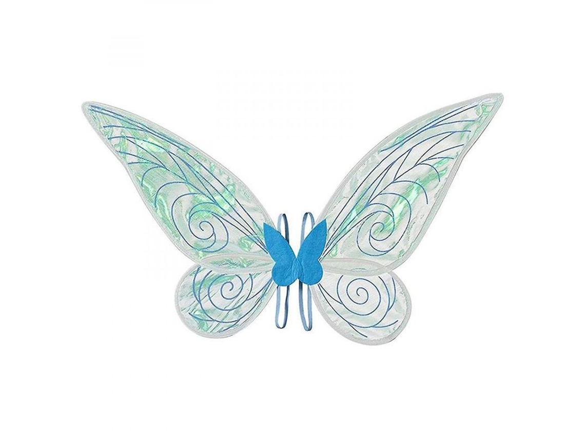 Mariposa hada Rebe-Fins, brillante y duradera, para disfraz de Halloween para niñas y mujeres, 48x60cm azul
