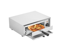 Horno de pizza eléctrico comercial y doméstico de 305 mm en acero inoxidable, control de temperatura Tekmaquinas