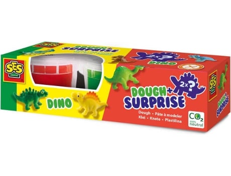 Plastilina SES Surpresa C/Dinossauros (Edad Mínima: 2 Años - 21.1 x 5.7 x 7.1 cm)