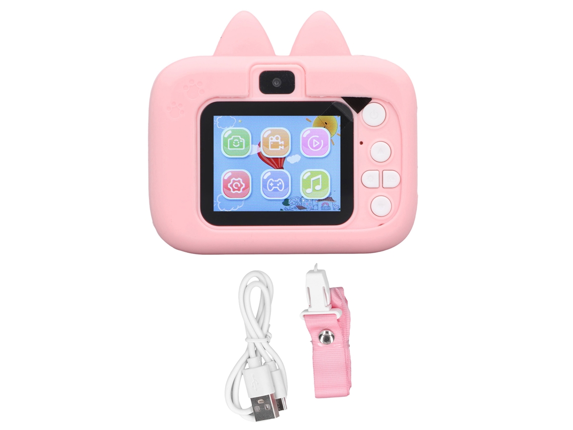 -cámara Juguete Para Niños Multifuncional Hd Ligera Apariencia Bonita Cámara Pequeña Cartoonesca Para Niñas Y Niños X900m Rosa
