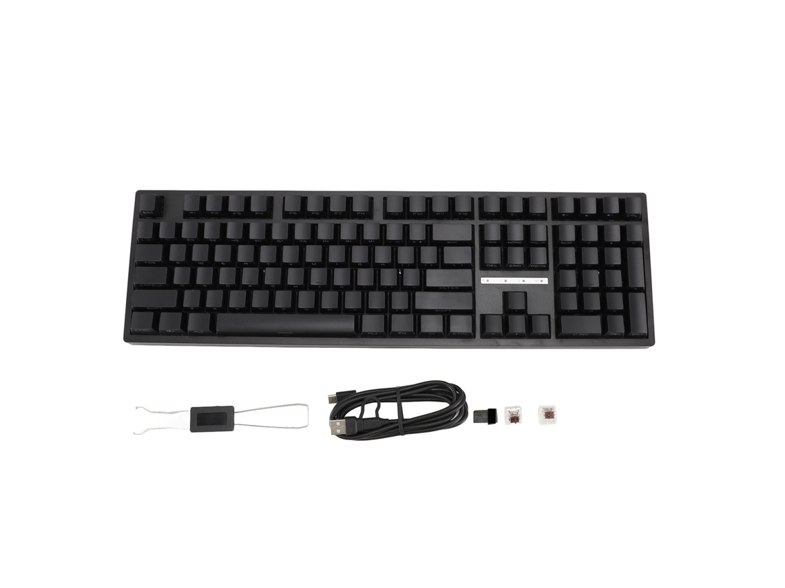 Teclado Mecânico 108 Teclas Switch Marrom Rgb Com Conexão 2.4g Wireless Bt3.0 5.0 E Type C Wired