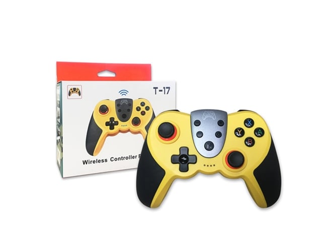 Mando Nintendo Switch LONZEN Switch Pro Joystick Remote Amarillo