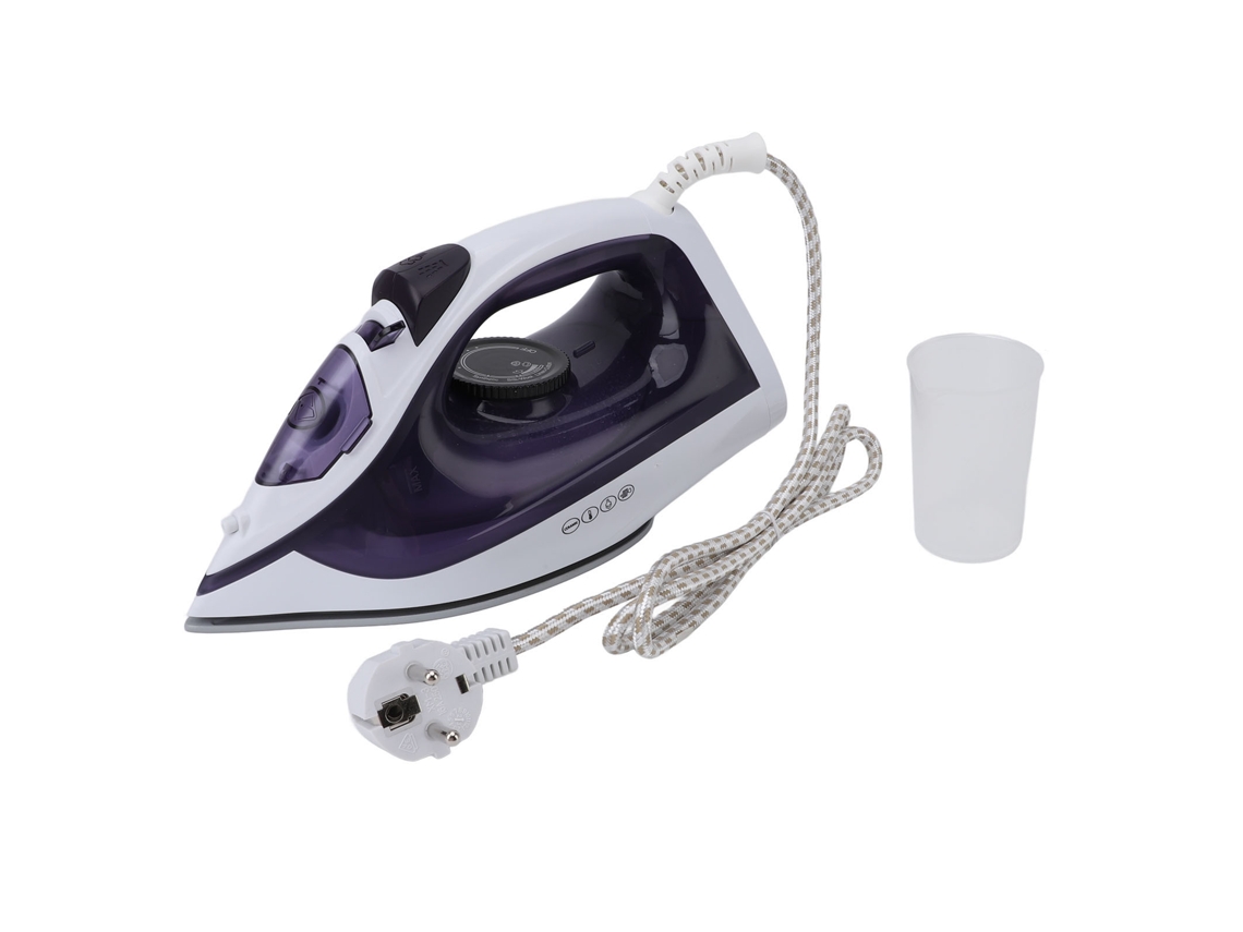 Plancha De Vapor Para Ropa 1600w 210ml Boquillas De Microvapor Planchado En Seco Y Húmedo Para El Hogar Y Viajes Morado