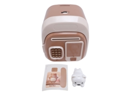 Caja fuerte infantil Ats con sensor de huellas dactilares y mecanismo de cierre automático, caja fuerte grande con cerradura de combinación marrón.