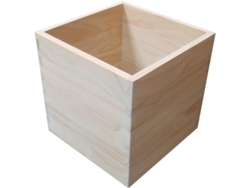 Caja Cúbica De Madera Apilable De 20x20x20