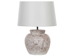 Lámpara de mesa BELIANI Mareb de Cerámica Beige 35x35x47
