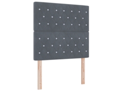 Colchón De Cama Con Muelles En Bolsillo Y Funda De Terciopelo Vidaxl Gris Fabric