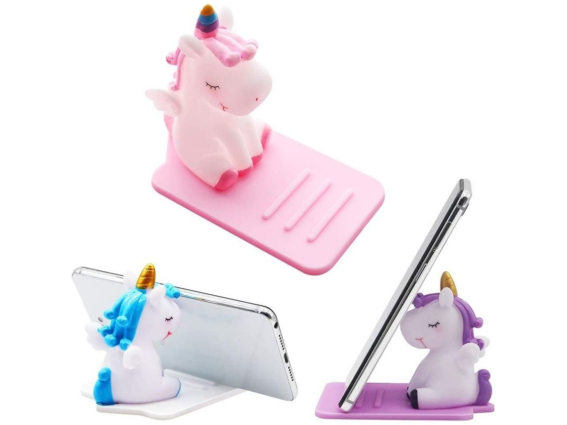 Soporte Para Celular Con Diseño De Unicornio (paquete De 3), Ajustable, Bonito, Compatible Con Todos Los Celulares De 4 A 8 Pulgadas.