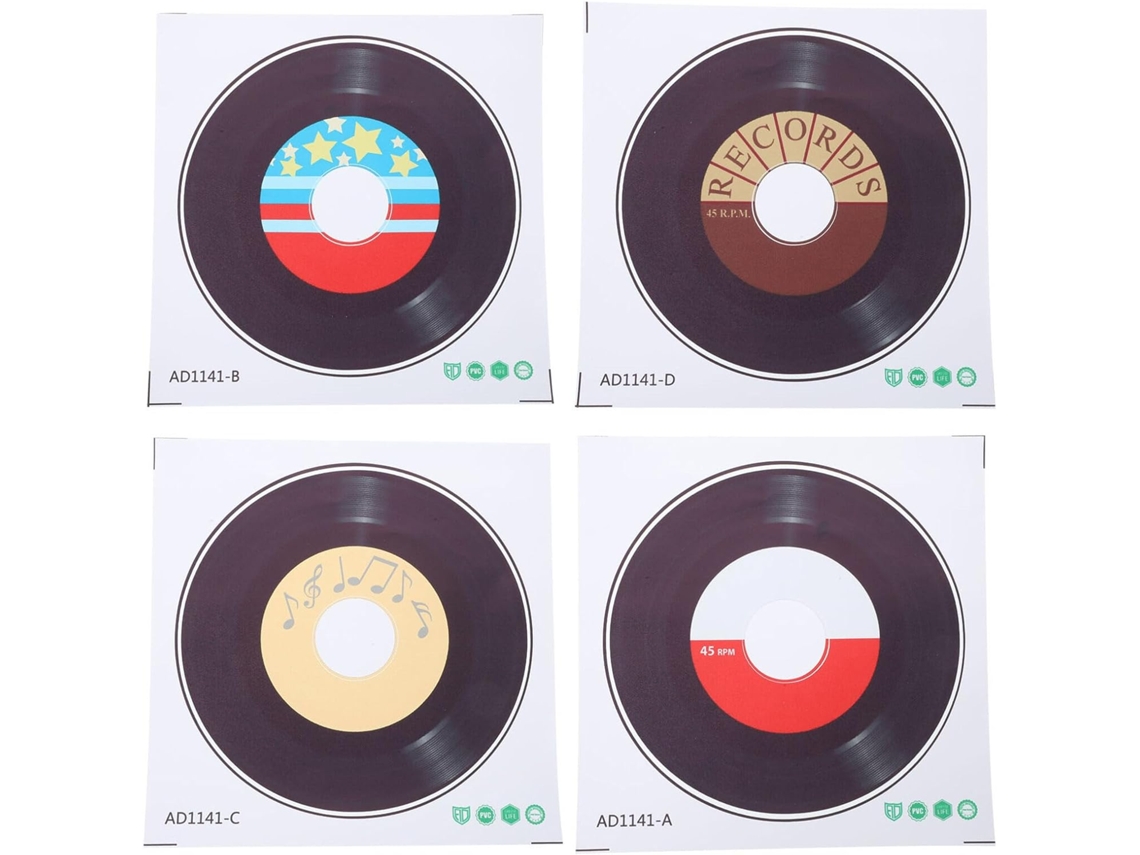 Calcomanías de vinilo en blanco de 9,82 pulgadas, pegatinas de vinilo para pared, pegatinas retro, adornos decorativos para el hogar, cafetería y bar.