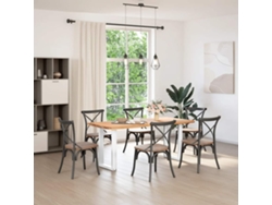 Patas de mesa de comedor en forma de U, 2 piezas, blancas, 50 x (72-73) cm, acero.