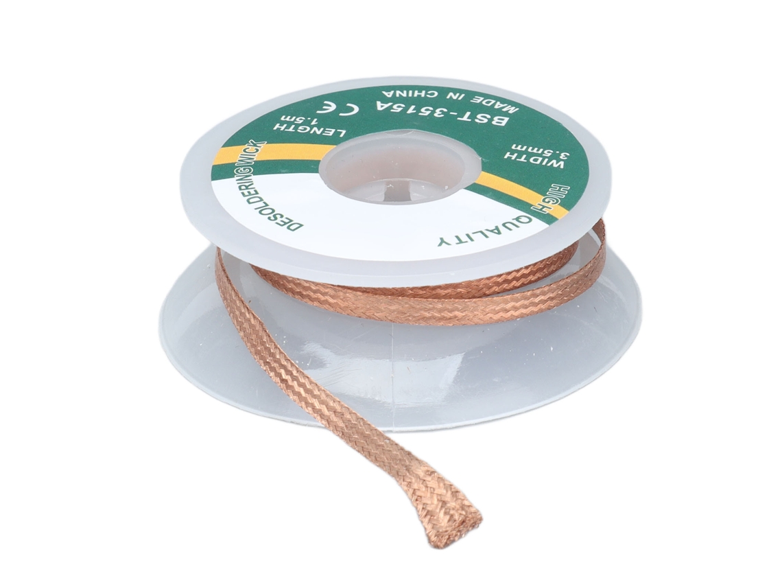 Rollo De Polvo Para Soldar Allied Copper, Sin Necesidad De Limpieza, Bajo Residuo, 1,5 M, 3,5 Mm (3515a)