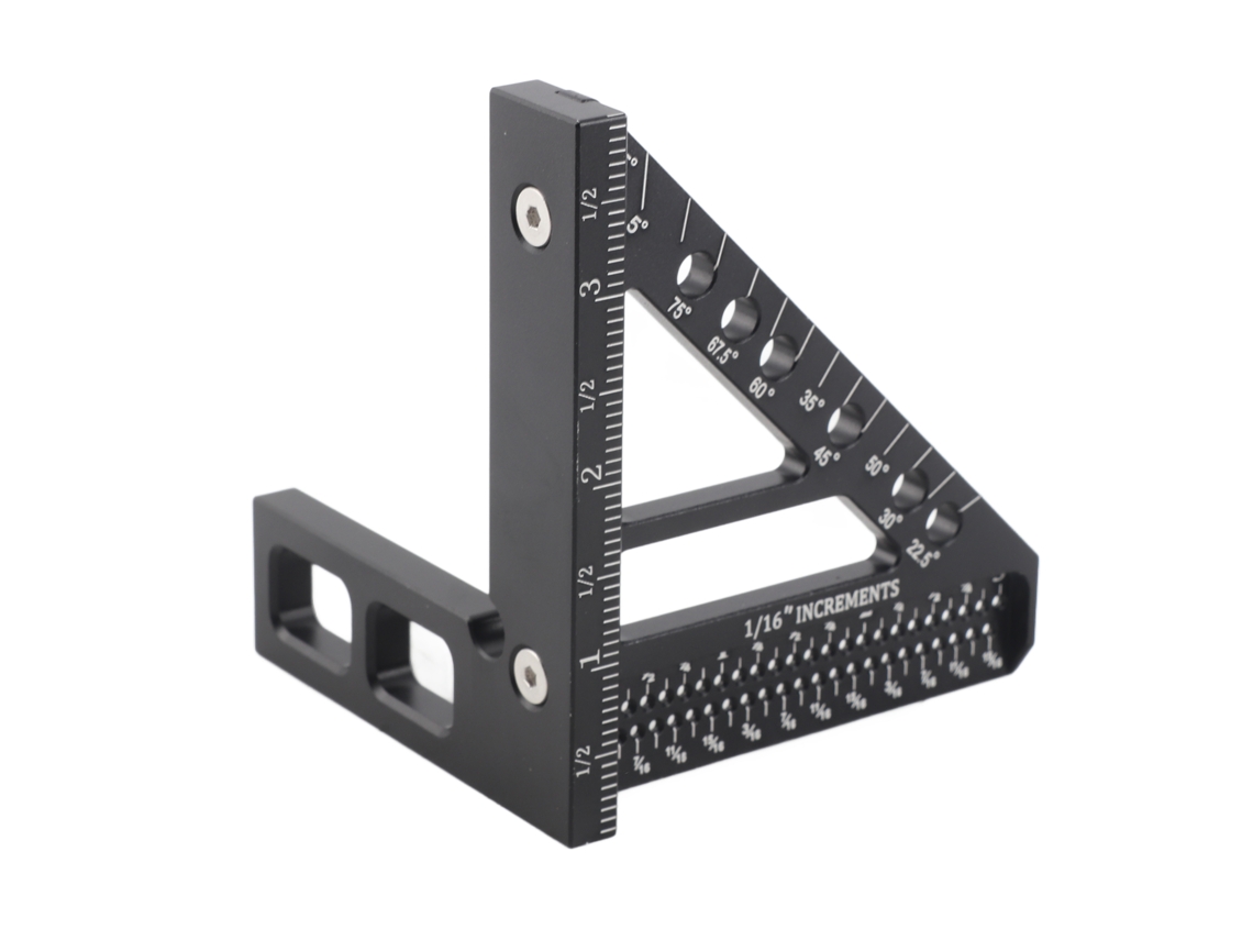 Regla De Calibración Crossline, Vertical Recta, Ángulo De 45°, Para Mediciones De Carpintería, Aluminio.