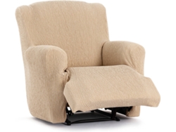 Funda de Sillón Relax XL EYSA Premium Troya Tejido Elástico (90 x 80 x 100 cm - Poliéster y Algodón - Beige)