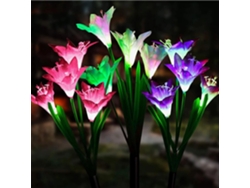 Luces solares para jardín, flores decorativas para exteriores más brillantes con carga rápida, energía solar de mayor duración para iluminar caminos y patios.