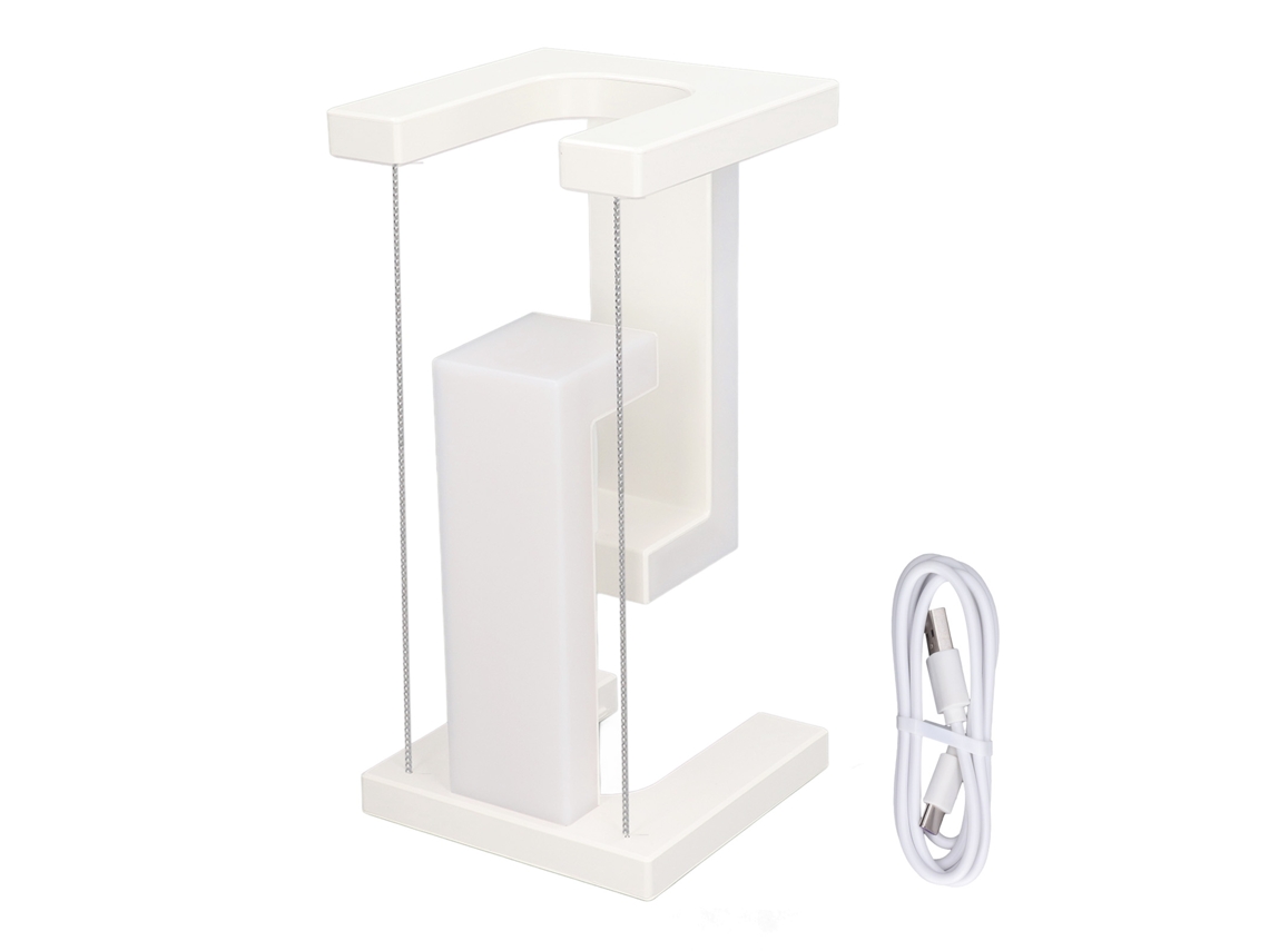 Yncm2026-lámpara De Escritorio Con Levitación Magnética Led 3 Niveles Control Táctil Para Dormitorio Oficina Decoración Regalo Blanco