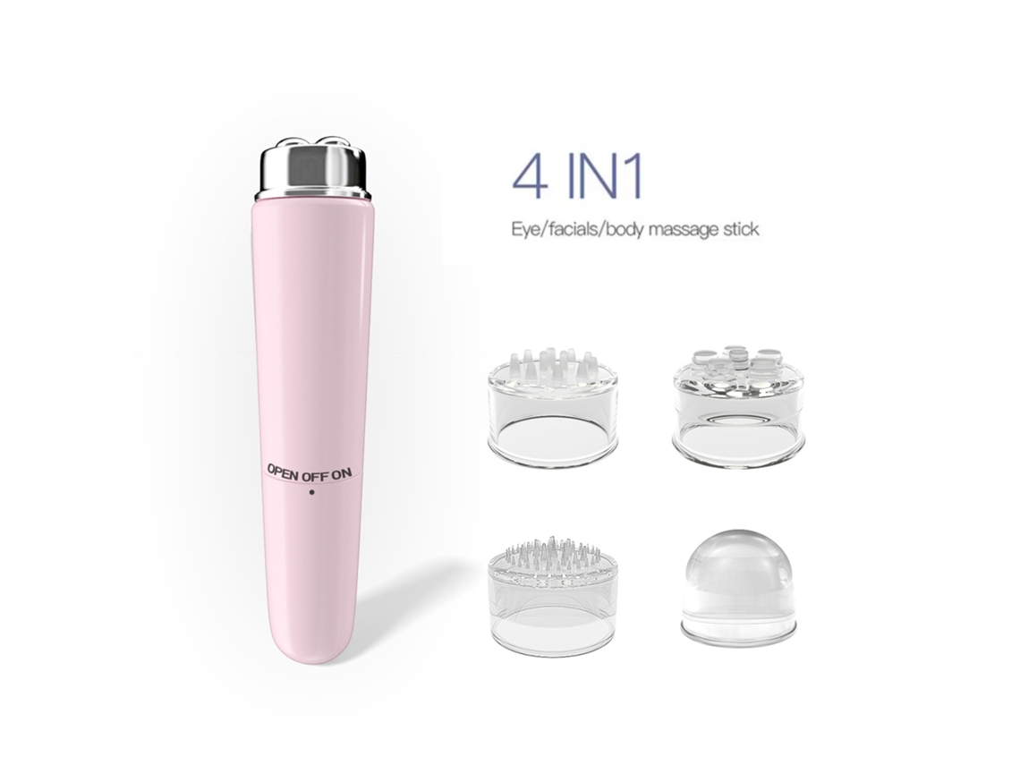 Masajeador de ojos eléctrico Eifson con vibración, lifting, reafirmante y atenuación de líneas de expresión (rosa)