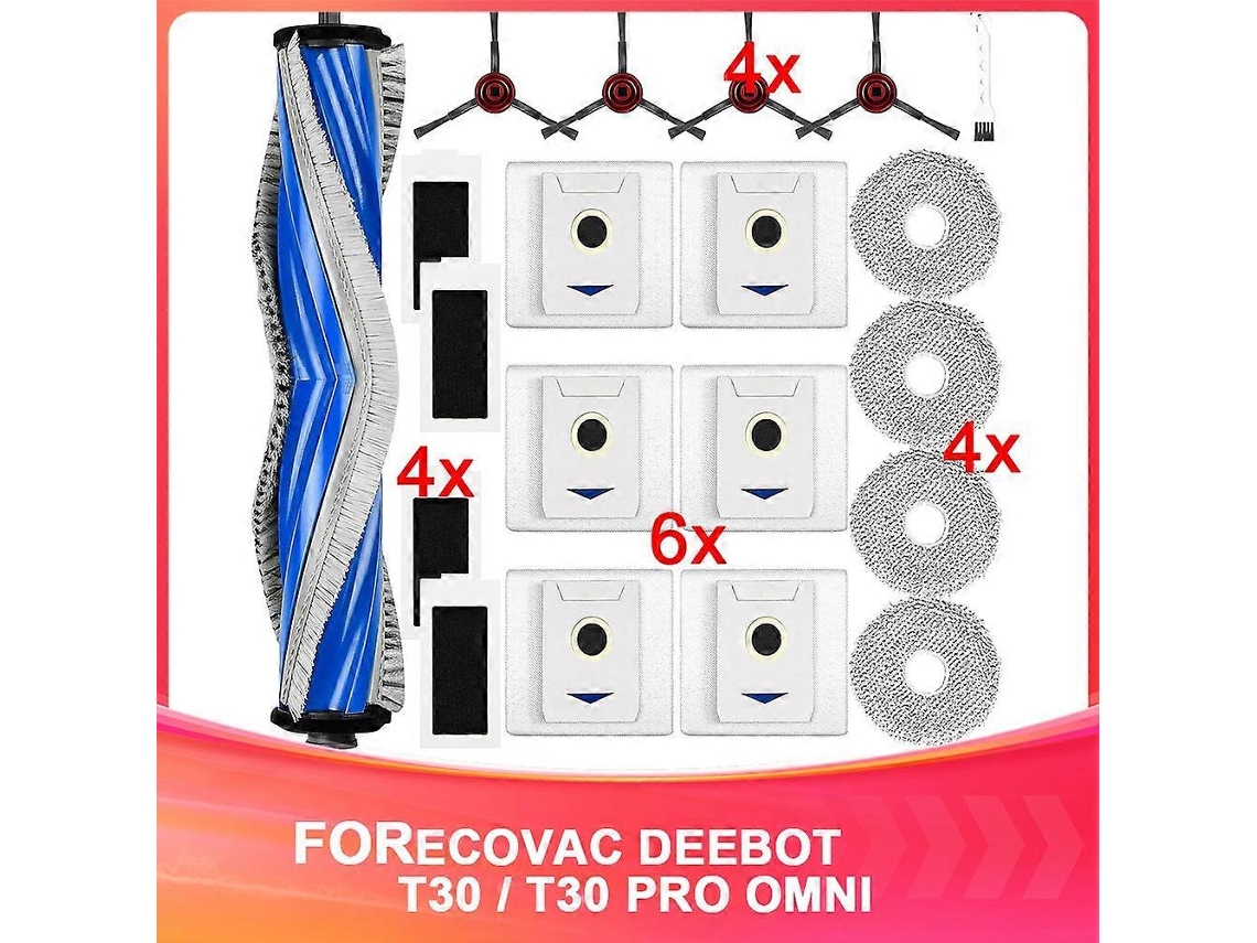 Paquete de 20 accesorios para la aspiradora robot Omni T30 / T30 Pro.