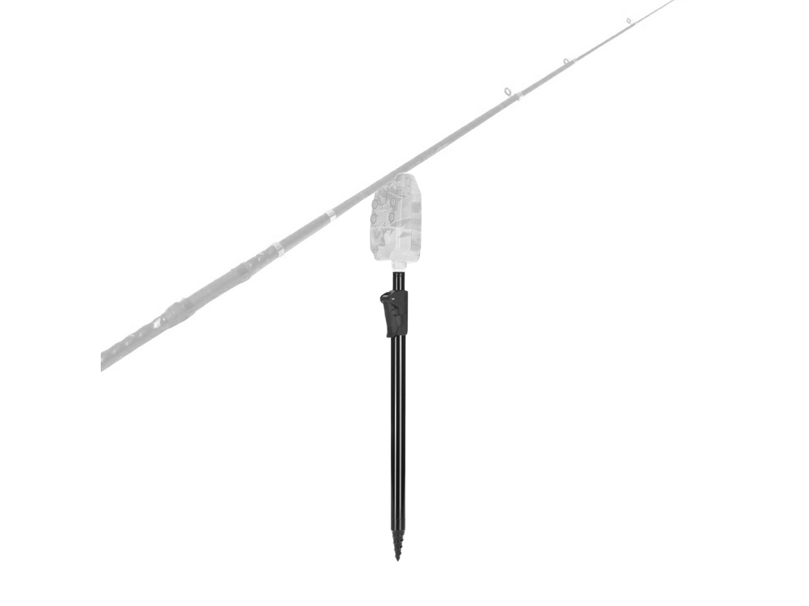 Banco De Pesca De Carpas Ajustable De Aluminio Con Soporte Para Caña Y Alarma De Picada