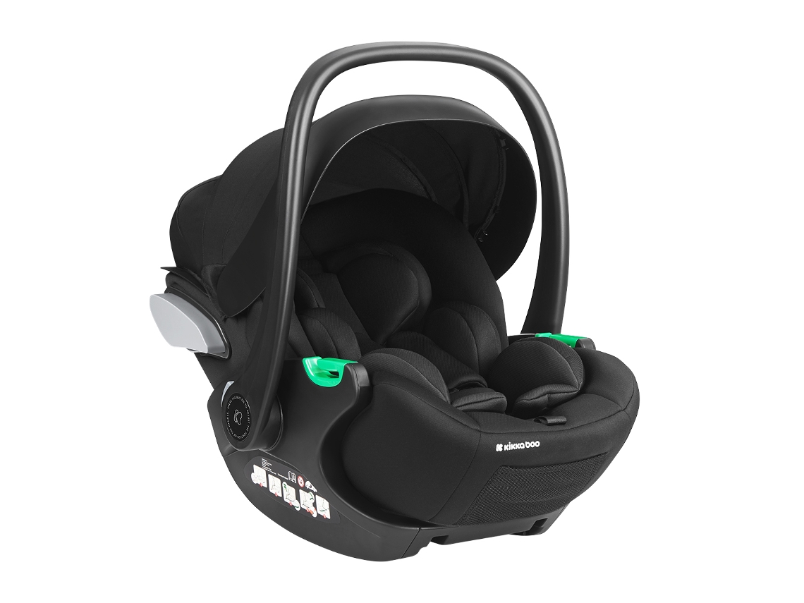 Silla de coche 40 87 cm I Trail I Talla Negra Kikkaboo (kara, Lanah, Thea, Tiffany)