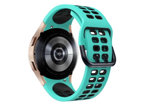 Correa de Silicona bicolor con hebilla de doble orificio para Samsung Galaxy Watch 5 40mm/44mm/5 Pro 45mm - verde/negro