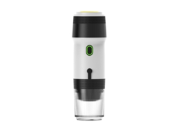 Cafetera expreso portátil Chrui con cápsula USB 3 en 1, cable USB y cable para coche (blanca)