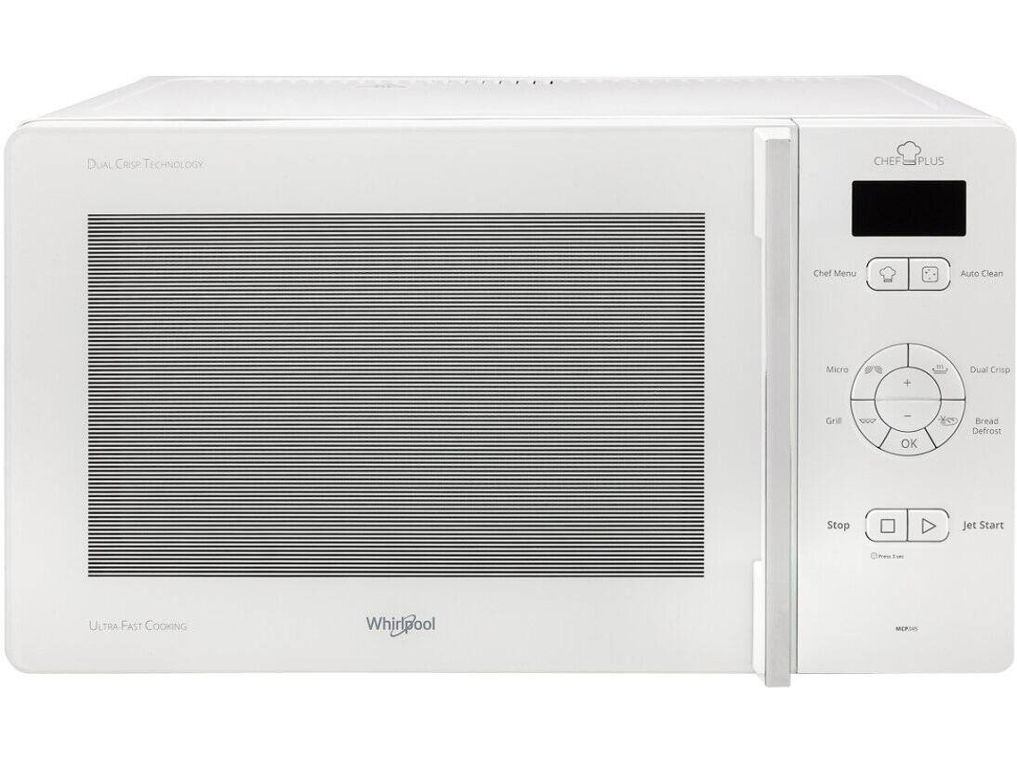 Microondas WHIRLPOOL MCP 345 WH (25 L - Con Grill - Blanco)