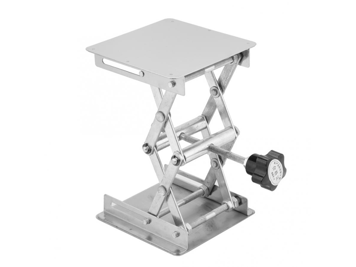 Plataforma Elevadora De Acero Inoxidable Laboratorio 100*100mm