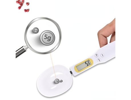 GEYECETE Balanza Cuchara Electronica de Cocina 2 Piezas