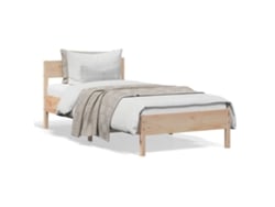 Maison Exclusive - Estructura De Cama Sin Colchón Madera Maciza De Pino 90x190 Cm
