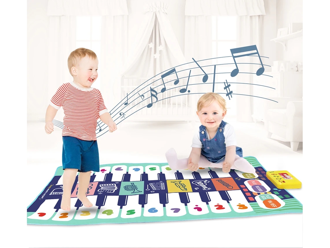 Tapete musical de piano para bebés, juguetes interactivos para padres e hijos, 4958c, 118 x 78 cm, Digitallab