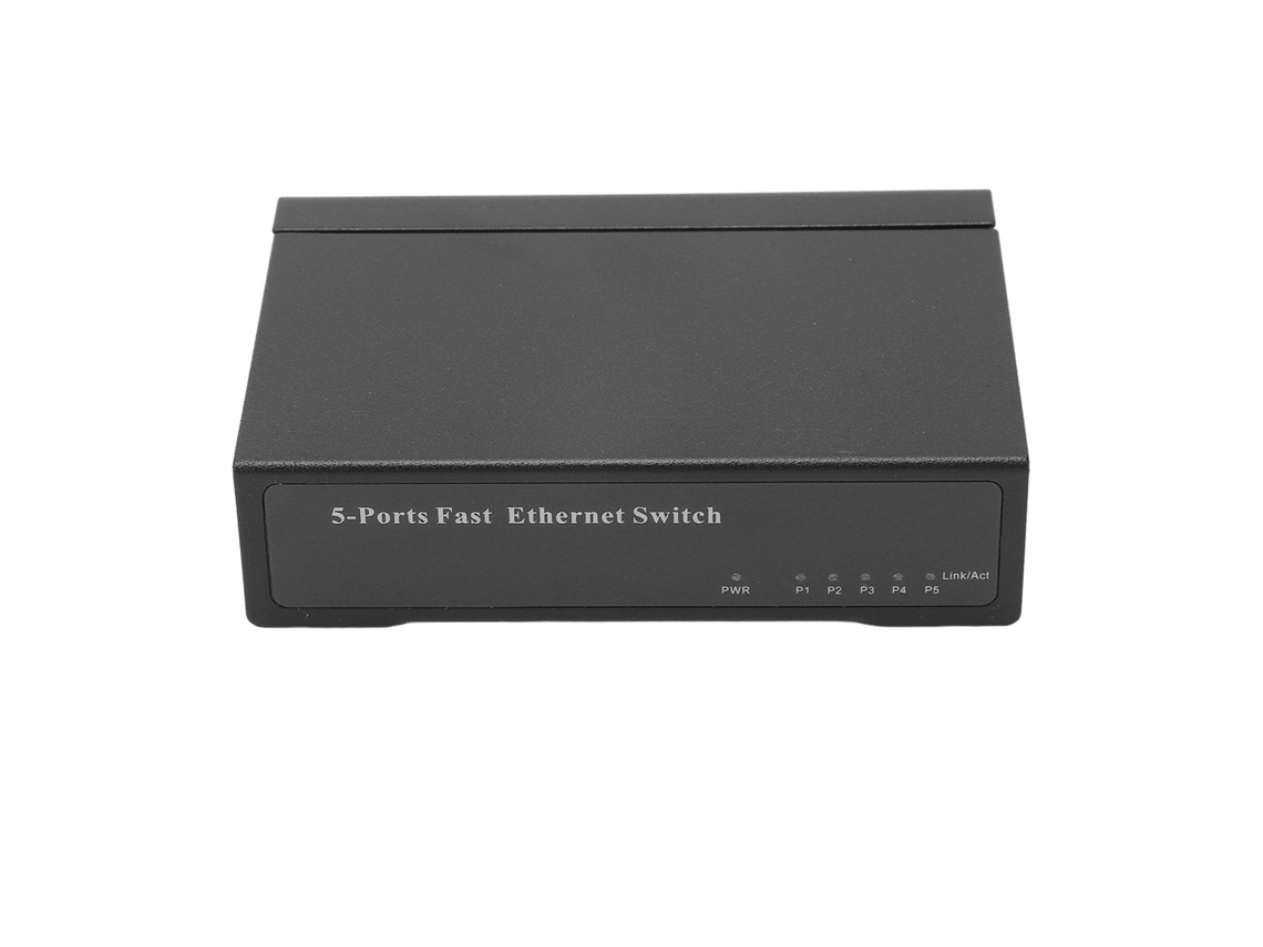 2026dz-switch Ethernet No Administrado De 5 Puertos Para Escritorio, Splitter De Red De Oficina, Aluminio, 100-240v