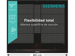 Placa Flex de Inducción SIEMENS EX675LYC1E (Eléctrica - 60.2 cm - Negro)