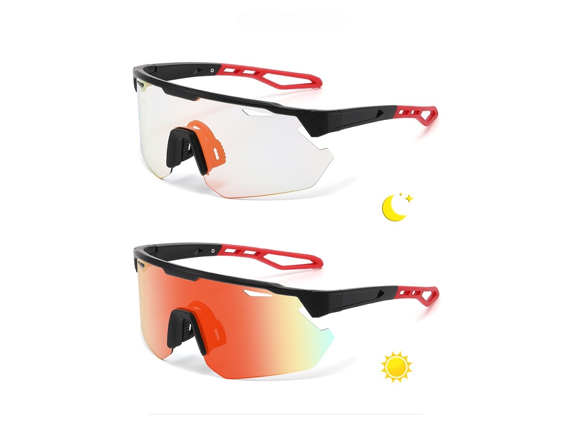 Gafas De Sol Para Ciclistas, Gafas De Sol Fotocromáticas Para Hombre Y Mujer, Protección Uv, 1 Unidad Rojo. Siurn