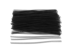 100 Espirales De Encuadernación 48 Espirales 4:1 A4 Plástico 8mm 40 Hojas Capacidad Negro