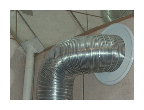 Placa de Pared de Espiga de Tubo de Ventilación Metálica Blanca de Diámetro 180 mm