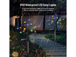 Luces LED solares para jardín (degradado de colores, resistentes al agua)