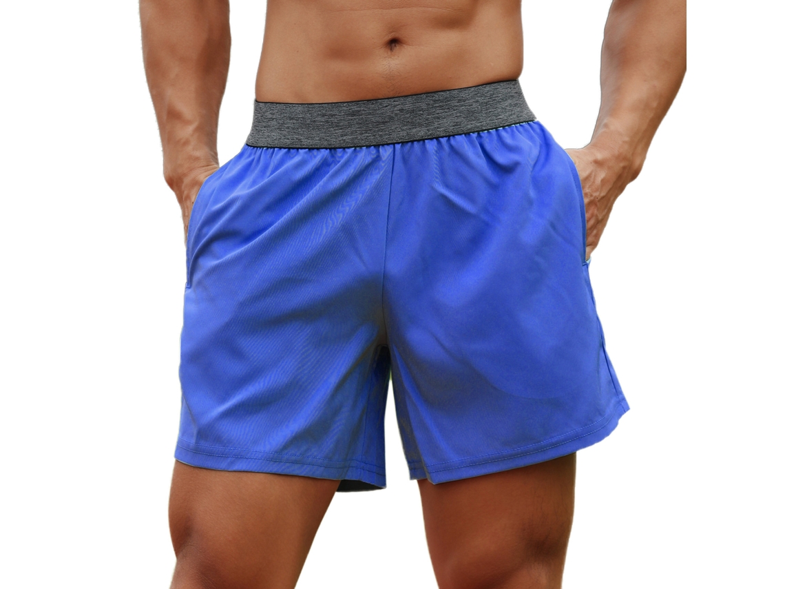 Pantalones Cortos Deportivos Para Hombre Con Cintura Elástica, Bolsillo Y Presilla Para Toalla, Ideales Para Fitness, Correr, Baloncesto Y De Secado Rápido.