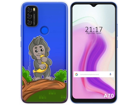 Carcasa Blackview A70 TUMUNDOSMARTPHONE Dibujos Transparente Multicolor