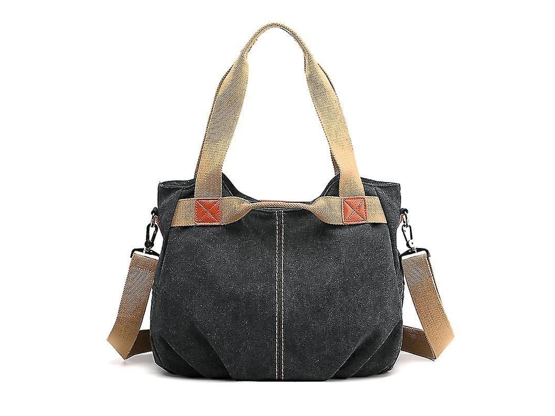 Bolso de hombro grande informal de lona para mujer | Sin marca