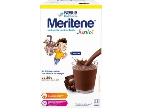 Té MERITENE Batido Chocolate Junior (15 carteiras de 30g)